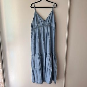 H&M Lyocell Denim Maxi Dress